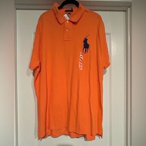 New with Tags!!!! Men’s Polo by Ralph Lauren Bright Orange Polo Shirt